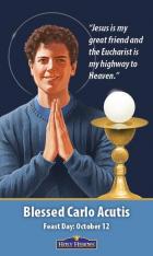 Blessed Carlo Acutis Prayer Card (5-pack)